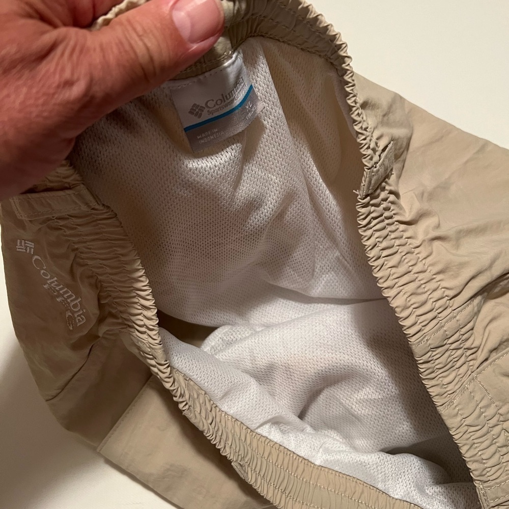 NWT Women's Columbia PFG Backcast III 6" Omni-Shade Drawstring Water Shorts Tan - Picture 7 of 8